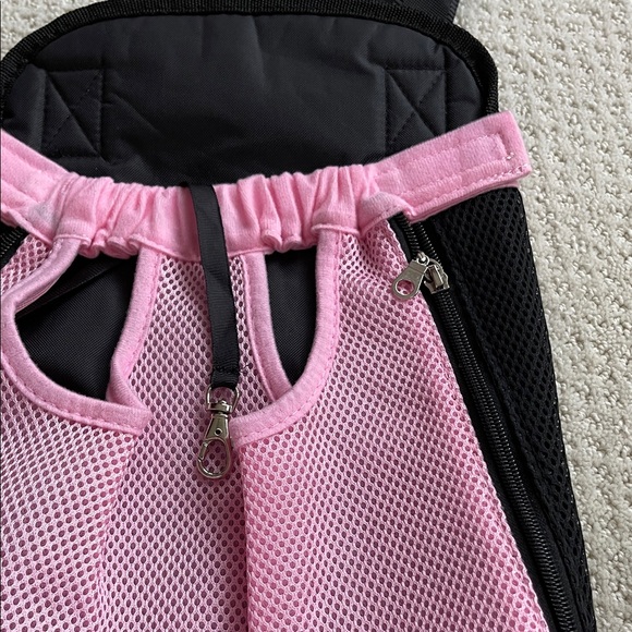 Pink and Black Pet Carrier Backpack - Picture 7 of 7